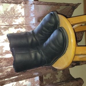 Black Leather UGG